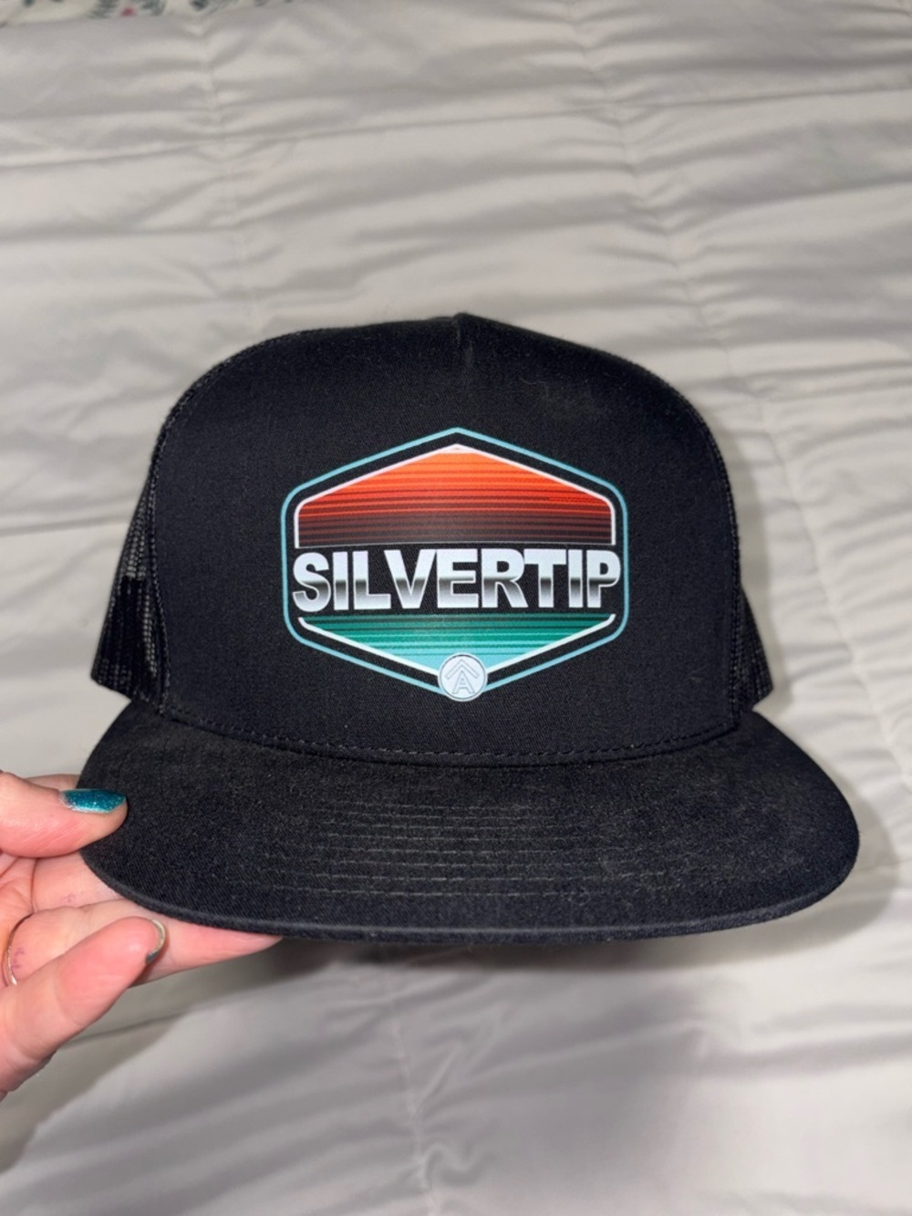 Silvertip Ombré Logo SnapBack Mesh Trucker Hat New